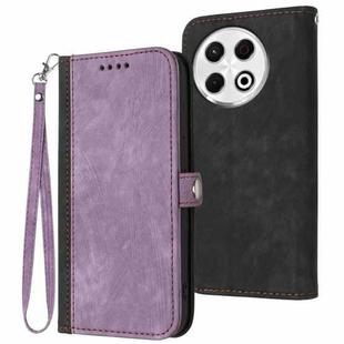 For Tecno Spark 30 Pro 4G Side Buckle Double Fold Hand Strap Leather Phone Case(Purple)