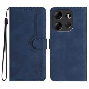 For Tecno Spark Go 2023 Heart Pattern Skin Feel Leather Phone Case(Royal Blue)