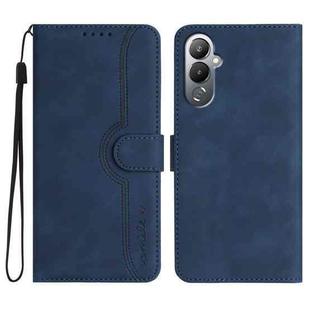 For Tecno Pova 4 Heart Pattern Skin Feel Leather Phone Case(Royal Blue)