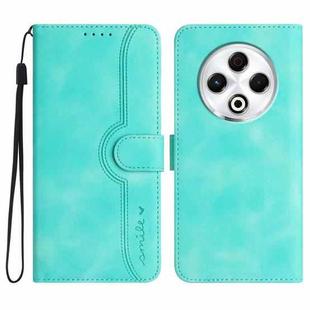 For Tecno Spark 30 4G Heart Pattern Skin Feel Leather Phone Case(Light Blue)