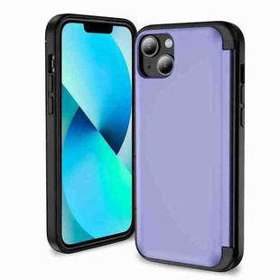 For iPhone 14 / 13 3 in 1 Flip Holder Phone Case(Light Purple)
