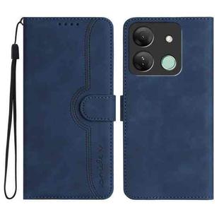 For Infinix Smart 7 HD Heart Pattern Skin Feel Leather Phone Case(Royal Blue)
