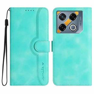 For Infinix GT 20 Pro Heart Pattern Skin Feel Leather Phone Case(Light Blue)