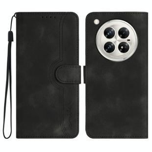 For Infinix Zero 40 4G / Zero 40 5G Heart Pattern Skin Feel Leather Phone Case(Black)