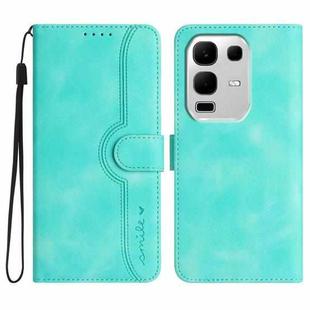 For Infinix Note 50s Heart Pattern Skin Feel Leather Phone Case(Light Blue)