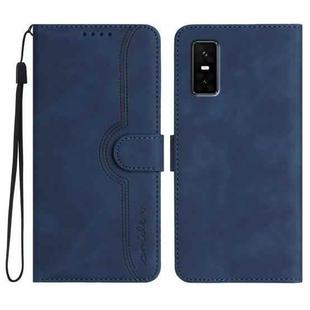 For Infinix GT 30 Pro Heart Pattern Skin Feel Leather Phone Case(Royal Blue)