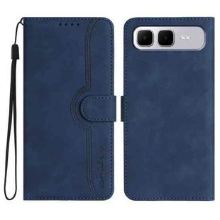 For Infinix Smart 10 Plus 4G Heart Pattern Skin Feel Leather Phone Case(Royal Blue)