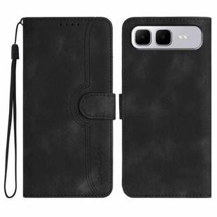 For Infinix Smart 10 Plus 4G Heart Pattern Skin Feel Leather Phone Case(Black)