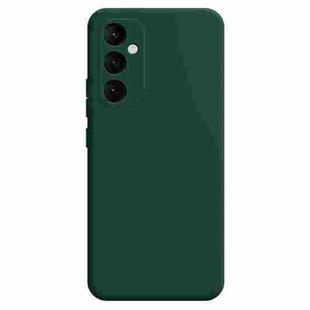 For Samsung Galaxy S24 5G Imitation Liquid Silicone Phone Case(Dark Green)