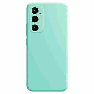 For Samsung Galaxy S24 5G Imitation Liquid Silicone Phone Case(Light Cyan)