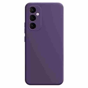 For Samsung Galaxy S24 5G Imitation Liquid Silicone Phone Case(Dark Purple)