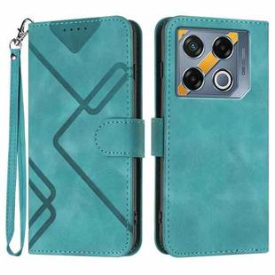 For Infinix GT 20 Pro Line Pattern Skin Feel Leather Phone Case(Light Blue)