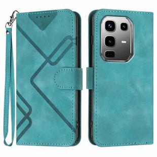 For Infinix Note 50 Pro+ Line Pattern Skin Feel Leather Phone Case(Light Blue)