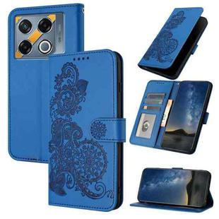 For Infinix GT 20 Pro Datura Flower Embossed Flip Leather Phone Case(Blue)