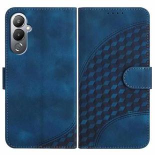 For Tecno Pova 4 YX0060 Elephant Head Embossed Phone Leather Case with Lanyard(Royal Blue)
