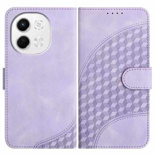 For Tecno Pova 6 Neo 5G / Spark 30 5G Elephant Head Embossed Phone Leather Case with Lanyard(Light Purple)