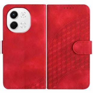 For Tecno Pova 6 Neo 5G / Spark 30 5G Elephant Head Embossed Phone Leather Case with Lanyard(Red)