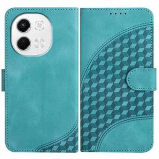 For Tecno Pova 6 Neo 5G / Spark 30 5G Elephant Head Embossed Phone Leather Case with Lanyard(Light Blue)