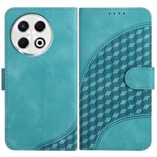 For Tecno Spark 30 Pro 4G Elephant Head Embossed Phone Leather Case with Lanyard(Light Blue)