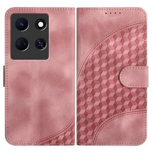 For Infinix Note 30 5G YX0060 Elephant Head Embossed Phone Leather Case with Lanyard(Pink)