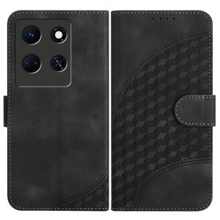 For Infinix Note 30 5G YX0060 Elephant Head Embossed Phone Leather Case with Lanyard(Black)