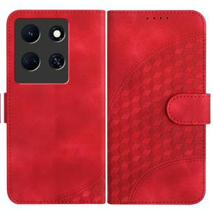 For Infinix Note 30 5G YX0060 Elephant Head Embossed Phone Leather Case with Lanyard(Red)