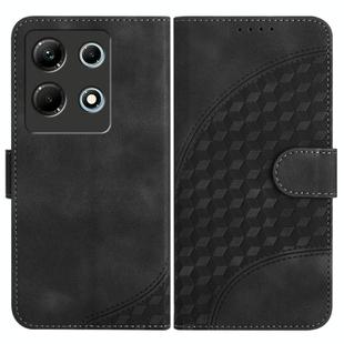 For Infinix Note 30 4G YX0060 Elephant Head Embossed Phone Leather Case with Lanyard(Black)