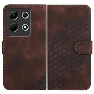 For Infinix Note 30 4G YX0060 Elephant Head Embossed Phone Leather Case with Lanyard(Coffee)