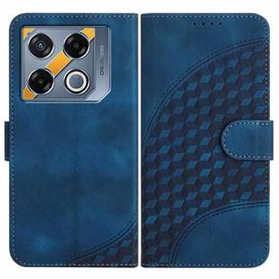 For Infinix GT 20 Pro YX0060 Elephant Head Embossed Phone Leather Case with Lanyard(Royal Blue)