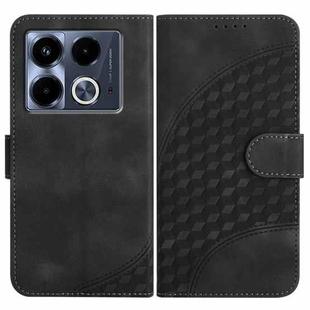 For Infinix Note 40 4G YX0060 Elephant Head Embossed Phone Leather Case with Lanyard(Black)