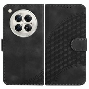 For Infinix Zero 40 4G / Zero 40 5G YX0060 Elephant Head Embossed Phone Leather Case with Lanyard(Black)