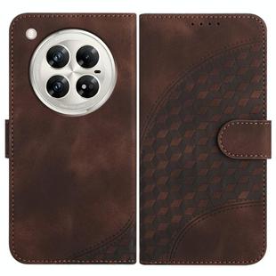 For Infinix Zero 40 4G / Zero 40 5G YX0060 Elephant Head Embossed Phone Leather Case with Lanyard(Coffee)