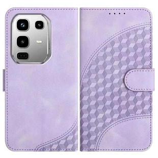 For Infinix Note 50 4G / Note 50 Pro 4G Elephant Head Embossed Phone Leather Case with Lanyard(Light Purple)