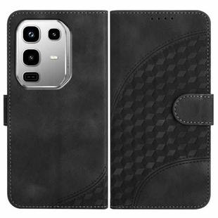 For Infinix Note 50 4G / Note 50 Pro 4G Elephant Head Embossed Phone Leather Case with Lanyard(Black)