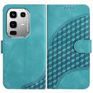 For Infinix Note 50 4G / Note 50 Pro 4G Elephant Head Embossed Phone Leather Case with Lanyard(Light Blue)