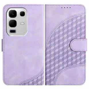 For Infinix Note 50x Elephant Head Embossed Phone Leather Case with Lanyard(Light Purple)