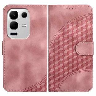 For Infinix Note 50x Elephant Head Embossed Phone Leather Case with Lanyard(Pink)