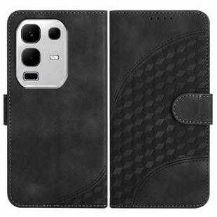 For Infinix Note 50x Elephant Head Embossed Phone Leather Case with Lanyard(Black)