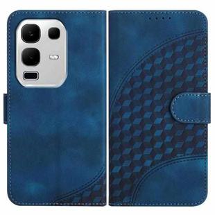 For Infinix Note 50x Elephant Head Embossed Phone Leather Case with Lanyard(Royal Blue)