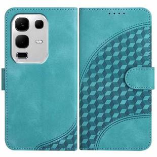 For Infinix Note 50x Elephant Head Embossed Phone Leather Case with Lanyard(Light Blue)