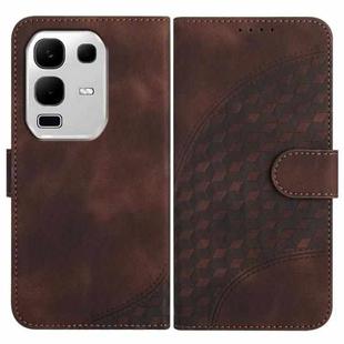 For Infinix Note 50x Elephant Head Embossed Phone Leather Case with Lanyard(Coffee)