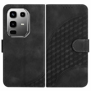 For Infinix Note 50 Pro+ Elephant Head Embossed Phone Leather Case with Lanyard(Black)