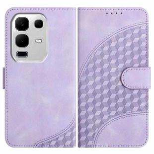 For Infinix Note 50s Elephant Head Embossed Phone Leather Case with Lanyard(Light Purple)