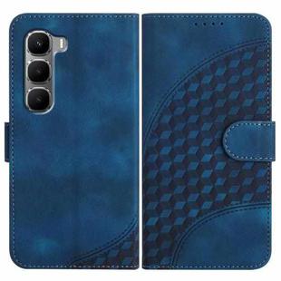 For Infinix Hot 60 5G / Hot 60i 4G Elephant Head Embossed Phone Leather Case with Lanyard(Royal Blue)
