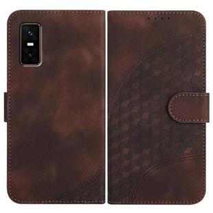 For Infinix GT 30 Pro Elephant Head Embossed Phone Leather Case with Lanyard(Coffee)