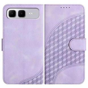 For Infinix Smart 10 Plus 4G Elephant Head Embossed Phone Leather Case with Lanyard(Light Purple)