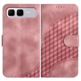 For Infinix Smart 10 Plus 4G Elephant Head Embossed Phone Leather Case with Lanyard(Pink)