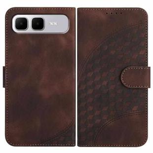 For Infinix Smart 10 Plus 4G Elephant Head Embossed Phone Leather Case with Lanyard(Coffee)