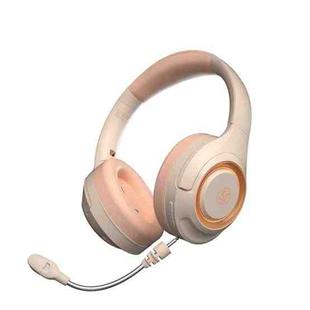 A8 Gaming Wireless Headset Stereo Over Ear Wired Microphone Headphone(Pink)