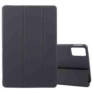 For Lenovo Tab M11/ Xiaoxin Pad 11 2024 Tri-fold Silicone Leather Tablet Case(Black)